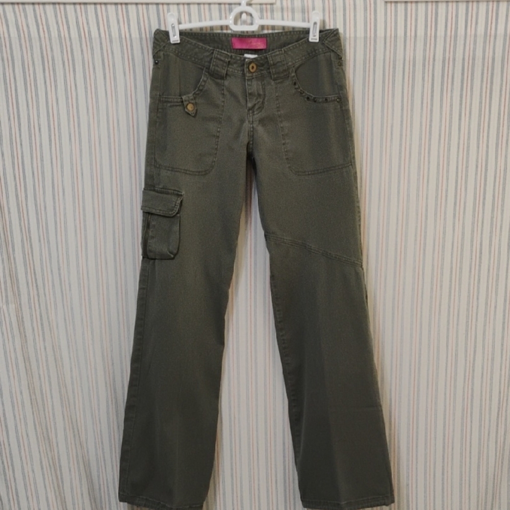 Thalia Sodi Olive Cargo Pants *Vintage*  Size 3/4